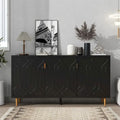 Contemporary TV Stand for TVs up to 70 inches, Versatile Console Table with Adjustable Shelves, Stylish Storage Sideboard for Living Room