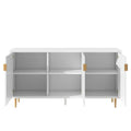 Contemporary TV Stand for TVs up to 70 inches, Versatile Console Table with Adjustable Shelves, Stylish Storage Sideboard for Living Room