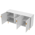 Contemporary TV Stand for TVs up to 70 inches, Versatile Console Table with Adjustable Shelves, Stylish Storage Sideboard for Living Room