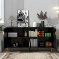 Contemporary TV Stand for TVs up to 70 inches, Versatile Console Table with Adjustable Shelves, Stylish Storage Sideboard for Living Room