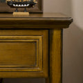 Vintage Side Table with Storage: End Table Featuring Drawer and Open Shelf for Bedroom and Living Room