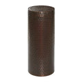 Set of 4 Brown Metal Abstract Tall Slim Pedestal Tables with Grooved Shell or Hammered Finish - Roche River Decor