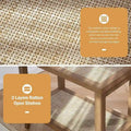 Set of 2 Living Room End Tables - Dimensions: 14D x 24W x 24H