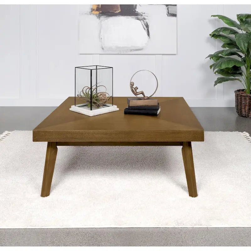 Diamond Parquet Walnut Coffee Table by Hayward