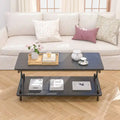 Javlergo Contemporary 3-Piece Living Room Coffee Table Set: Includes Wood Coffee Table and Two End Tables