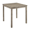 5-Piece Wood Dining Set: Square Table with 4 Upholstered Chairs