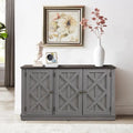 48-Inch Rustic Wood Buffet Cabinet with 3 Doors - Generous Storage Space