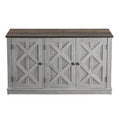 48-Inch Rustic Wood Buffet Cabinet with 3 Doors - Generous Storage Space