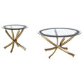 Brooke Round Glass-Top Coffee Table Collection