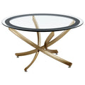 Brooke Round Glass-Top Coffee Table Collection