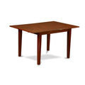 East West Furniture Mahogany Dining Table Set - Kitchen Table with Dining Chairs (Various Piece Options)