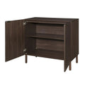 Merk 2-Door Walnut Cabinet