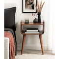 Kate and Laurel Quilby Wooden Side Table - 18 x 14 x 27 Inches