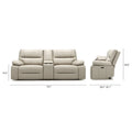 Malibu 79 Leather Power Reclining Loveseat with Console and Cup Holders - 2-Piece Set