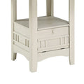 Glee Extendable Counter Height Table (42-60 Inches) in Antique White and Brown