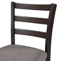 5-Piece Wooden Counter Height Dining Set with Cushioned Chairs and Storage Shelves