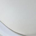 Mid-Century Modern Swivel Tulip Accent Chair with Plush Cushioned Seat in White Polypropylene