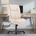 Extra-Wide Heavy-Duty High Back Executive Office Chair with Flip-Up Arms and Thick Seat – Supports Up to 400 lbs for Home Office Use