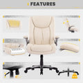 Ergonomic Office Chair with High Back Flip Up Armrests and Rolling Base