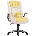 Extra-Wide Heavy-Duty High Back Executive Office Chair with Flip-Up Arms and Thick Seat – Supports Up to 400 lbs for Home Office Use