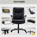 Ergonomic Office Chair with High Back Flip Up Armrests and Rolling Base