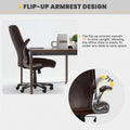 Ergonomic Office Chair with High Back Flip Up Armrests and Rolling Base