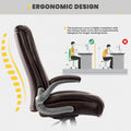 Ergonomic Office Chair with High Back Flip Up Armrests and Rolling Base