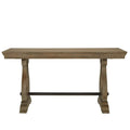 iNSPIRE Q Artisan Gannon 1-Drawer Writing Desk with Wire Brushed Oak Finish