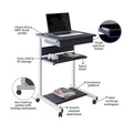 Space-Saving Ergonomic Computer Desk