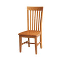 Set of 2 Cosmo Tall Mission Chairs in Solid Wood by International Concepts