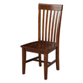 Set of 2 Cosmo Tall Mission Chairs in Solid Wood by International Concepts