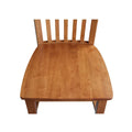 Set of 2 Cosmo Tall Mission Chairs in Solid Wood by International Concepts