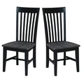 Set of 2 Cosmo Tall Mission Chairs in Solid Wood by International Concepts