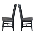 Set of 2 Cosmo Tall Mission Chairs in Solid Wood by International Concepts