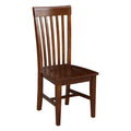 Set of 2 Cosmo Tall Mission Chairs in Solid Wood by International Concepts