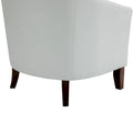 Ethan Barrel Accent Chair in PU Leather with Nailhead Detailing