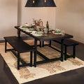 Stylish Acacia Trestle Bench