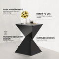 Contemporary Acrylic Accent End Table for Outdoor Use - Dimensions: 18.11"H x 12.6"W x 12.6"L