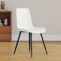 Set of 4 Modern Artificial Leather Dining Chairs for Kitchen