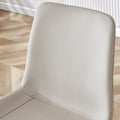 Set of 4 Modern Artificial Leather Dining Chairs for Kitchen