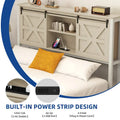 Moasis Farmhouse Oak Bed Frame - Available in Queen and King Sizes