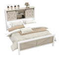 Moasis Farmhouse Oak Bed Frame - Available in Queen and King Sizes