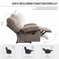 Spacious Manual Recliner Sofa Chair for Living Room
