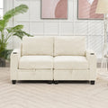 Versatile Chenille Storage Loveseat Sofa