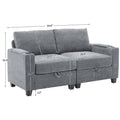 Versatile Chenille Storage Loveseat Sofa