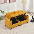 Versatile Chenille Storage Loveseat Sofa