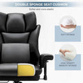 Ergonomic Rocking Executive Office Chair with Adjustable Padded Armrests and Massage Lumbar Support