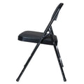 Hampden Furnishings Bernadine Collection Set of 4 Fabric Triple Brace Folding Chairs
