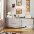70.9-Inch Console Table with Dual Power Outlets and USB Ports - Slim Entryway and Sofa Table for Living Room