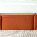 Upholstered Fabric Storage Ottoman for Entryway